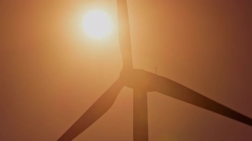 Windturbinen für die Erzeugung erneuerbarer elektrischer Energie