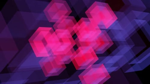 Abstract Crystal Figure Floating In Space 003