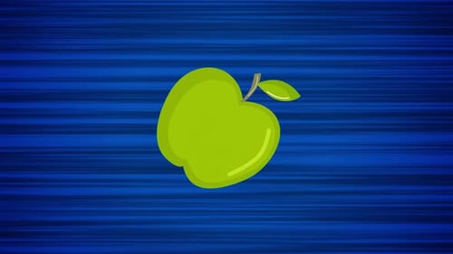 Green Apple Liquid Splash Animated Reveal