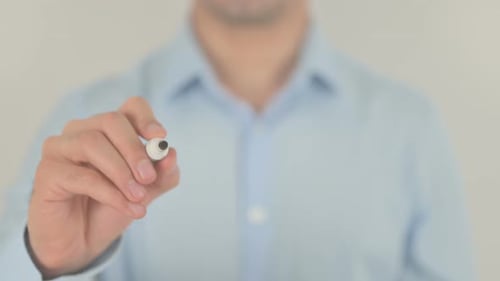 Workspace Written with Marker on Clear Surface