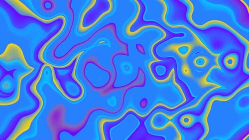 Abstract Fluid Organic Waves Background Loop