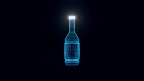 Unbranded Oil Additive Bottle Hologram 4k
