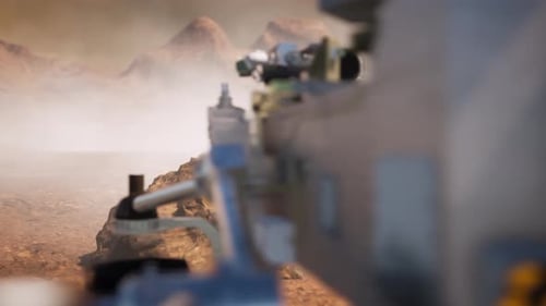 3D Animation of a Mars Rover and Astronaut Exploring the Red Planet