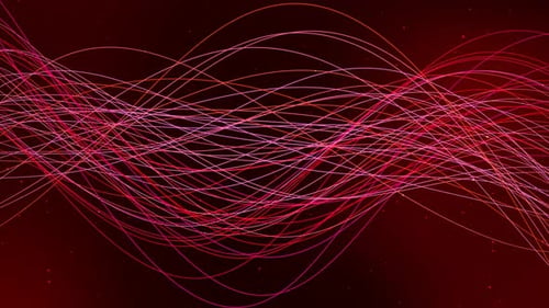 Hintergrund Rote Farbe Partikellinie Welle