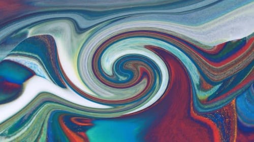 Abstract Swirling Paint Background with Psychedelic Feel