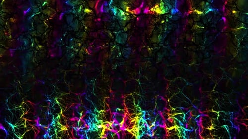 Vibrant Abstract Digital Network Lines Loop Background