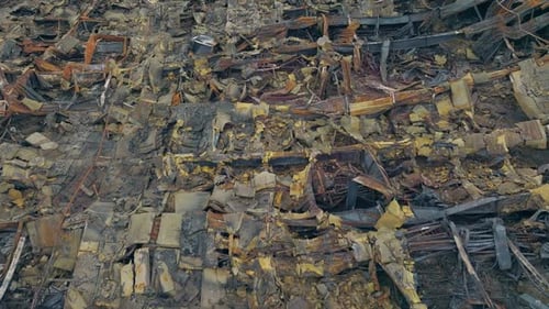 War Building Ukraine View Civil Bomb City House Ruin Damage Fire Destruction