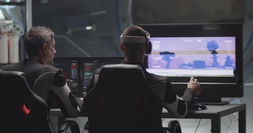 Adults Controlling Mars Rover with Virtual Reality