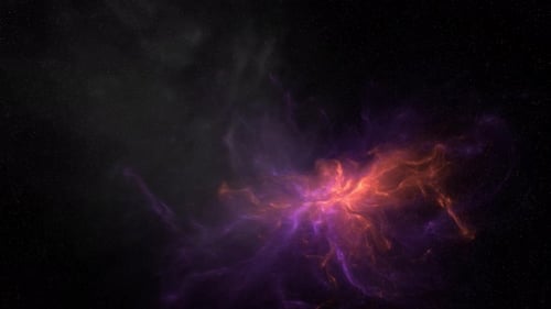 Stars Sky With Nebula