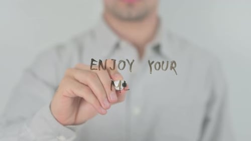 Enjoy Your Meal Written With Marker