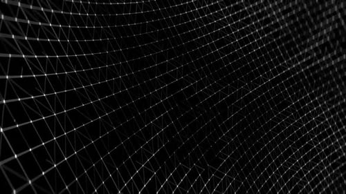 Animated Abstract Geometric Grid Network Background Loop