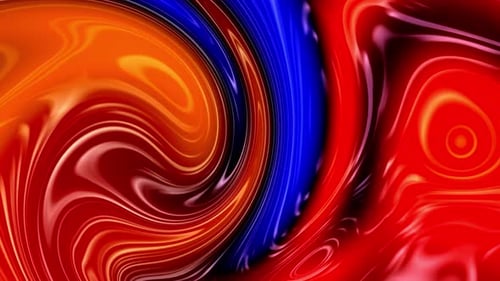 Vibrant Abstract Fluid Color Swirl Background Loop