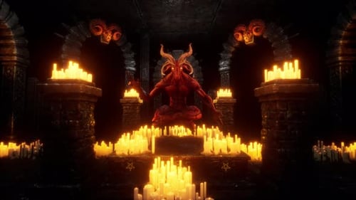 Boucle VJ Baphomet Démon Chèvre