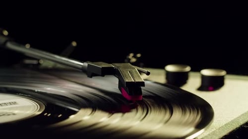 Vinyl Record Closeup