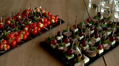 Delicious Appetizer at Served Table in Restaurant