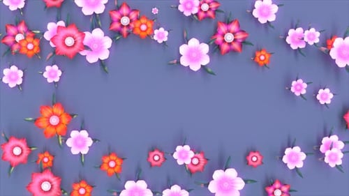 Abstrakter Hintergrund blühender Blumen