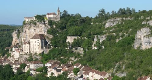 la ville médiévale de Rocamadour, département du Lot, Occitanie, France