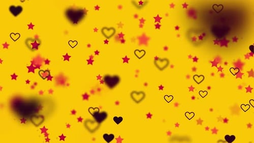Liebe besonderen gelben Hintergrund