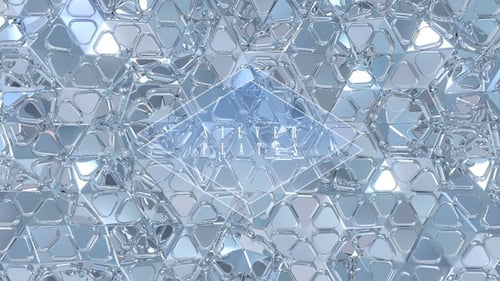 Abstract Geometric Crystal Pattern Background Loop