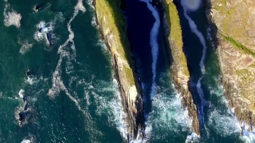 Aerial of coastline