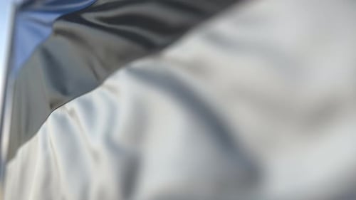 Realistic Waving Silk Flag Fabric Motion Background