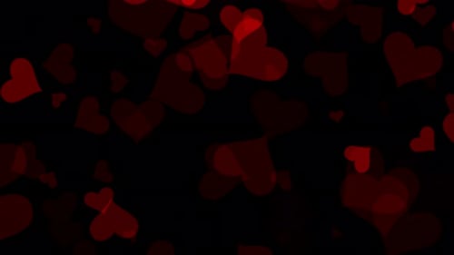 4k Red Hearts Loop