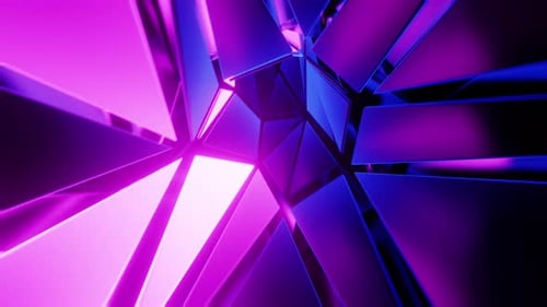 Voler dans un tunnel avec des panneaux lumineux 001