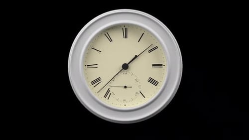Clock With Spinning Hands