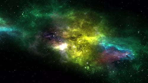 Vibrant Nebula Cosmic Cloud Animation Background
