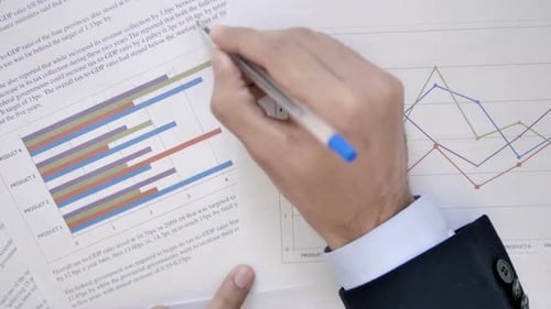 Working on Documents Top View