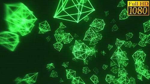 Retrowave Vj Loop Pack V3 con formas abstractas