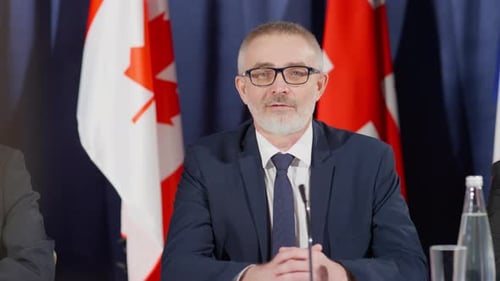 Formal Speech with Flags in the Background