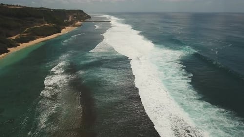 Aerial View Beautiful Beach