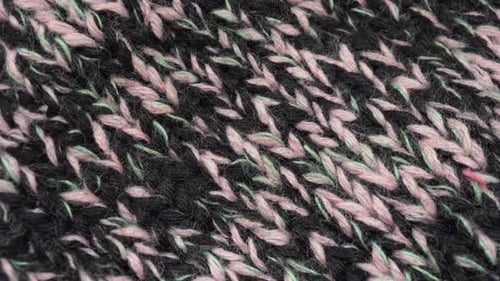 Abstract Close-Up of Knitted Fabric Texture