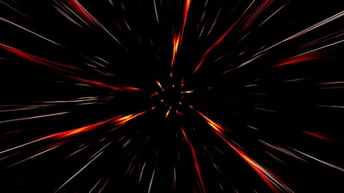 Fast Speed Fire Flame and Light Streak Particles Loop 4K