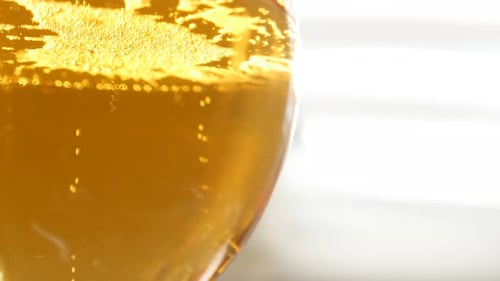 Close Up Shot of Bubbly Beer