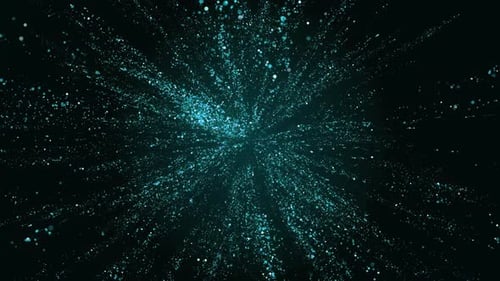 Glittering Blue Particle Burst V2