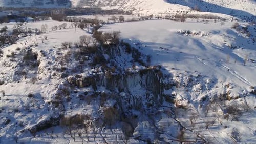 Wasserfall aus Eis
