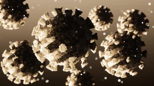 Abstract Scientific Particles Floating Seamless Loop Background