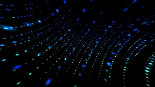 Abstract Glowing Particle Flow Digital Background
