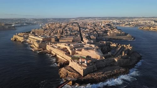 Aerial View of Valletta, Malta