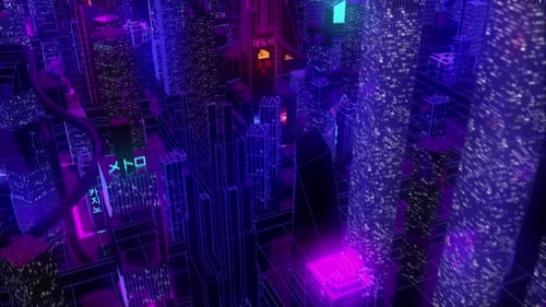 4k Futuristic Neon City