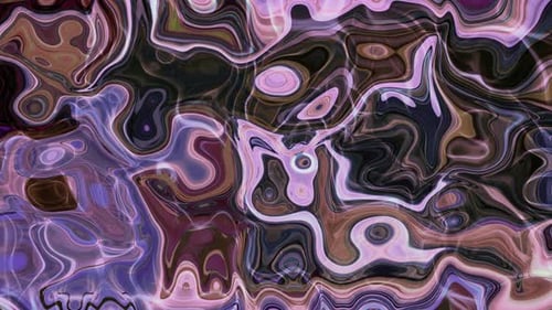 Black Brown White Color Abstract Marble Liquid Animated Background