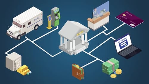 Animación de servicios bancarios