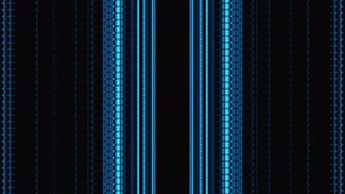 Futuristic Digital Blue Lines Seamless Loop Background