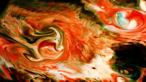 Abstract Ink Movement On Milk 27