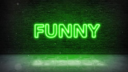 Funny Neon Sign Green