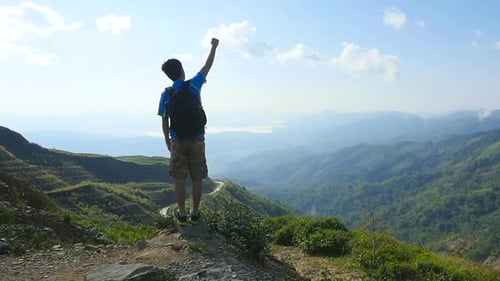Celebrating On Mountain