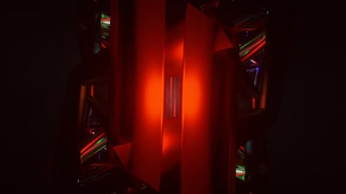 Estroboscópio rotativo abstrato moderno surreal pulsante futurista multicolorido psicodélico hipnótico VJ