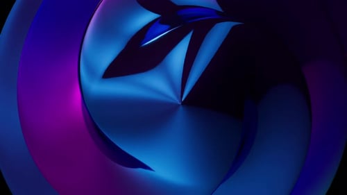 Abstract Colorful 3D Conical Shape Background Loop